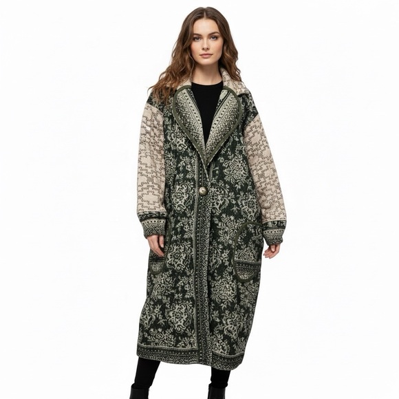 Diana Coatsworth Jackets & Blazers - Diana Coatsworth Upcycled Tapestry Duster Jacket size 2x/3x